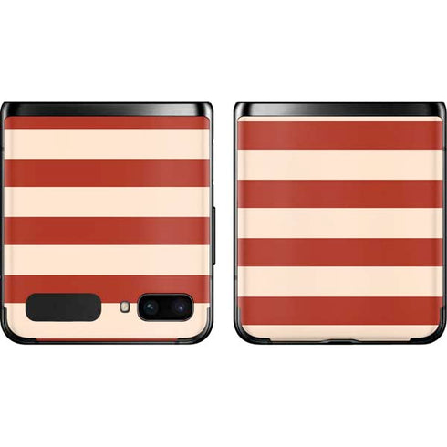 Neutral Stripes Galaxy Z Flip Skin