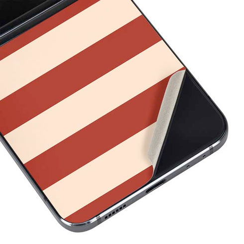 Neutral Stripes Galaxy Z Flip5 5G Skin