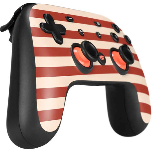 Neutral Stripes Google Stadia Controller Skin
