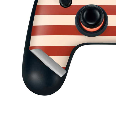 Neutral Stripes Google Stadia Controller Skin