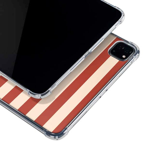 Neutral Stripes iPad Pro 12.9in (2020) Clear Case