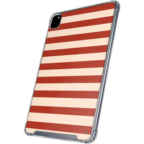 Neutral Stripes iPad Pro 12.9in (2020) Clear Case