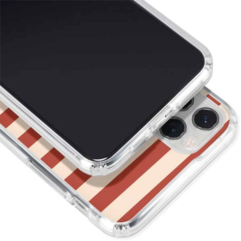 Neutral Stripes iPhone 11 Pro Clear Case