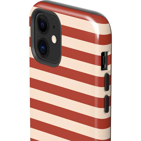 Neutral Stripes iPhone 12 Mini Impact Case
