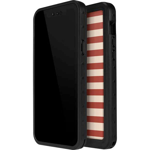 Neutral Stripes iPhone 12 Pro Waterproof Case