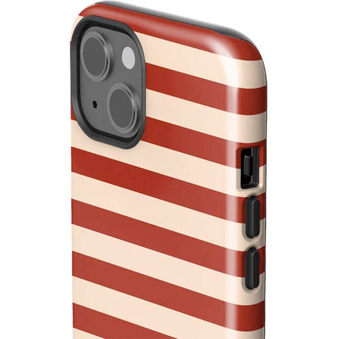 Neutral Stripes iPhone 14 Plus Impact Case