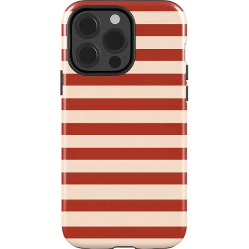 Neutral Stripes iPhone 15 Pro Impact Case