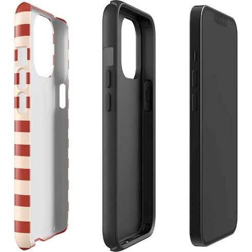 Neutral Stripes iPhone 15 Pro Max Impact Case