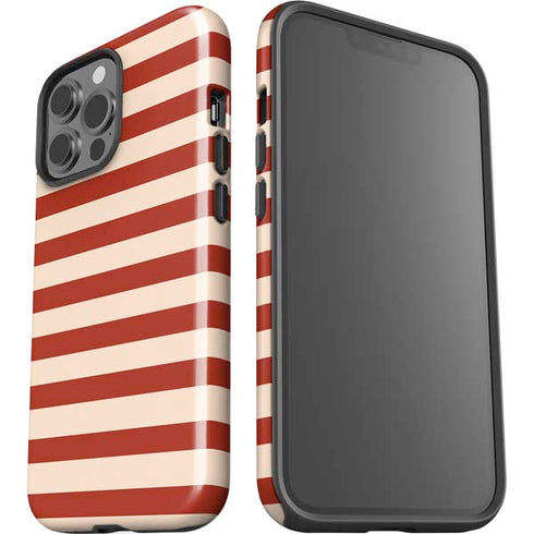 Neutral Stripes iPhone 15 Pro Max Impact Case