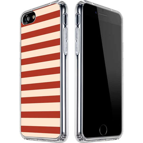 Neutral Stripes iPhone SE (2nd & 3rd Gen) Clear Case