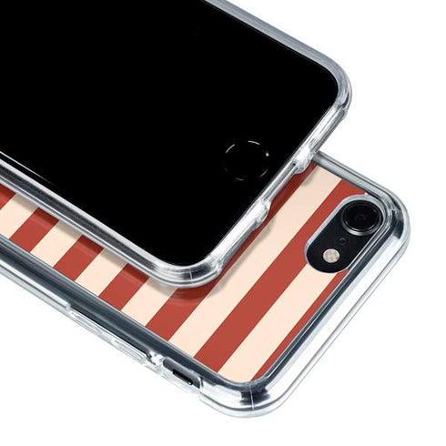 Neutral Stripes iPhone SE (2nd & 3rd Gen) Clear Case
