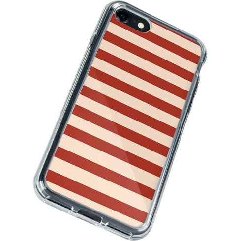 Neutral Stripes iPhone SE (2nd & 3rd Gen) Clear Case