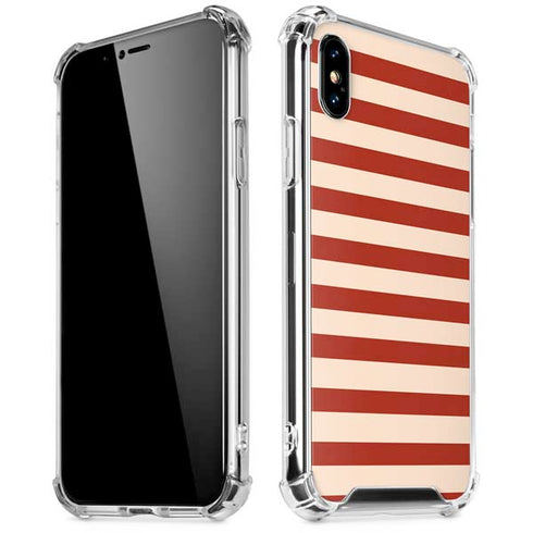 Neutral Stripes iPhone XS Max Clear Case