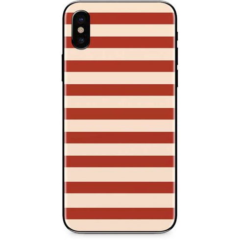 Neutral Stripes iPhone XS Skin