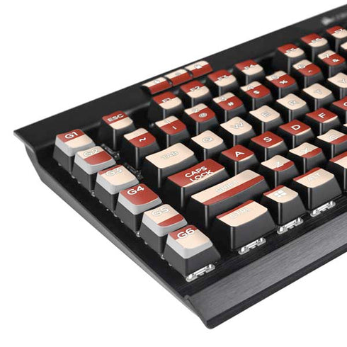 Neutral Stripes K95 RGB PLATINUM Mechanical Gaming Keyboard Skin