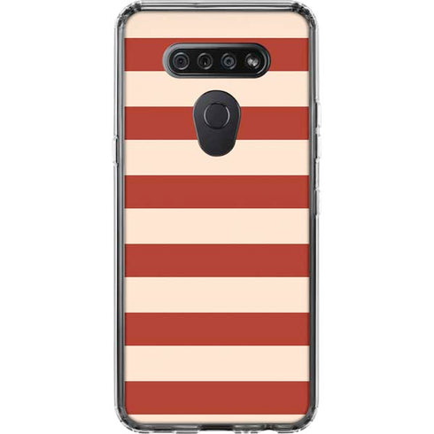 Neutral Stripes LG K51/Q51 Clear Case