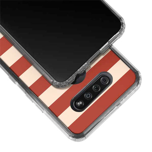 Neutral Stripes LG K51/Q51 Clear Case