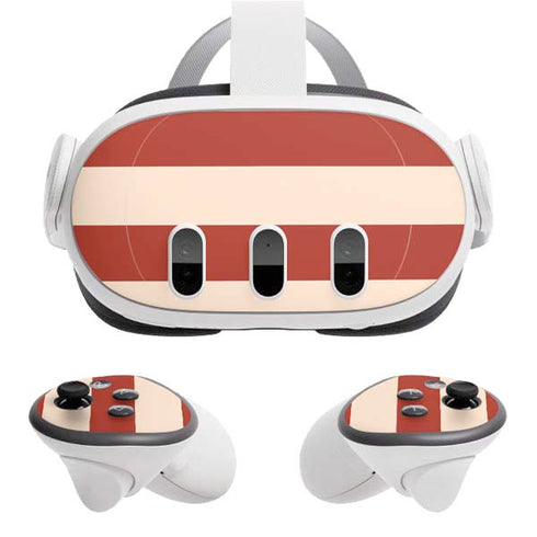 Neutral Stripes Meta Quest 3 Skin