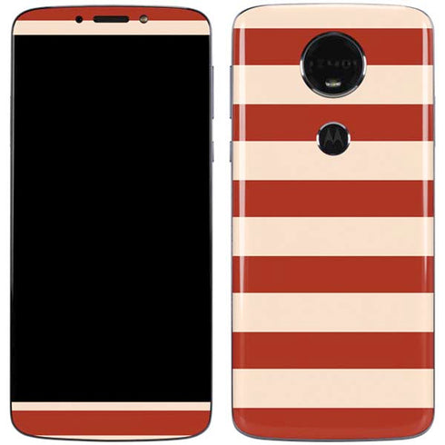 Neutral Stripes Moto E5 Plus Skin