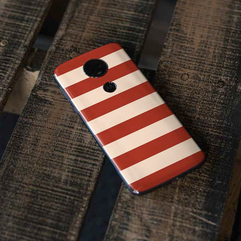 Neutral Stripes Moto E5 Plus Skin