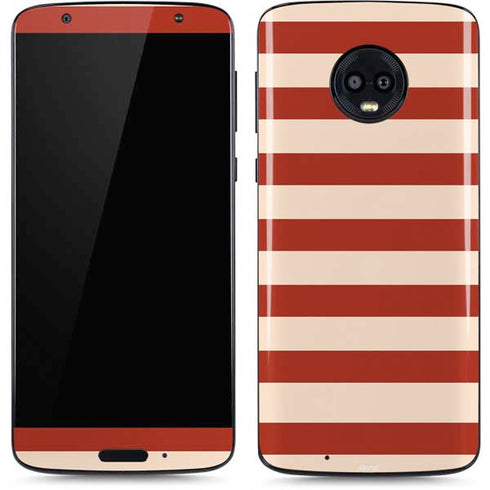 Neutral Stripes Moto G6 Skin