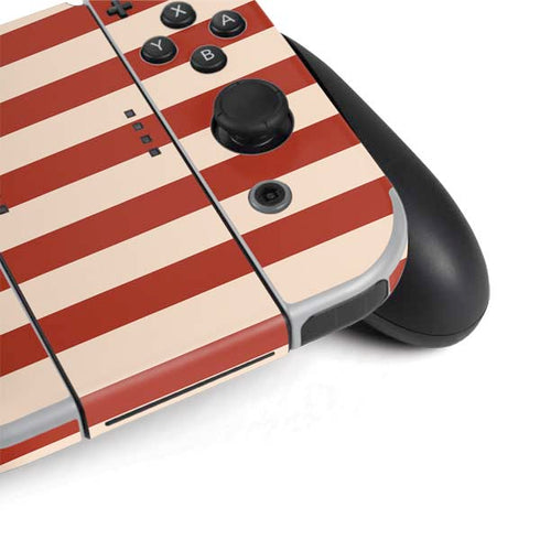Neutral Stripes Nintendo Switch OLED (2021) Skin