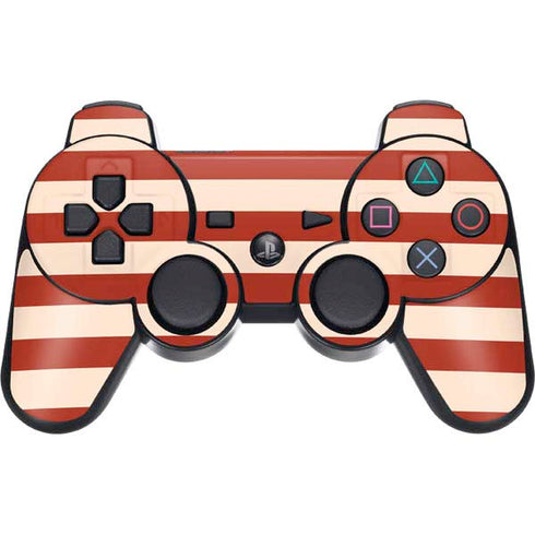 Neutral Stripes PS3 Dual Shock wireless controller Skin