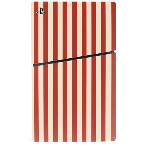 Neutral Stripes PS5 Slim Digital Edition Console Skin
