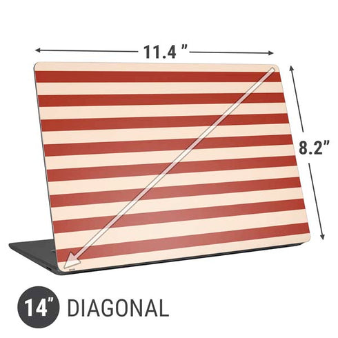 Neutral Stripes Universal Laptop 14in (11.4 x 8.2in) Skin