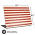 Neutral Stripes Universal Laptop 15in (12.2 x 8.8in) Skin