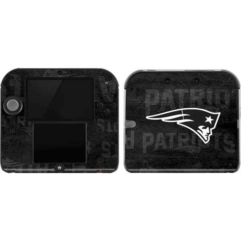 NFL New England Patriots Black & White Nintendo 2DS Skin