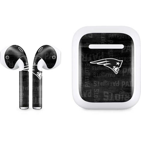 NFL New England Patriots Black & White Apple AirPods Skin