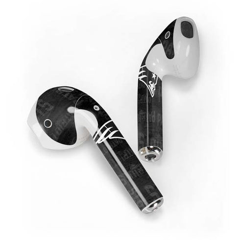 NFL New England Patriots Black & White Apple AirPods Skin