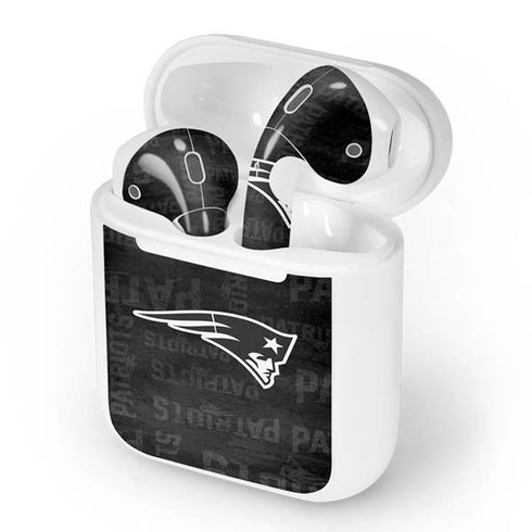 NFL New England Patriots Black & White Apple AirPods Skin