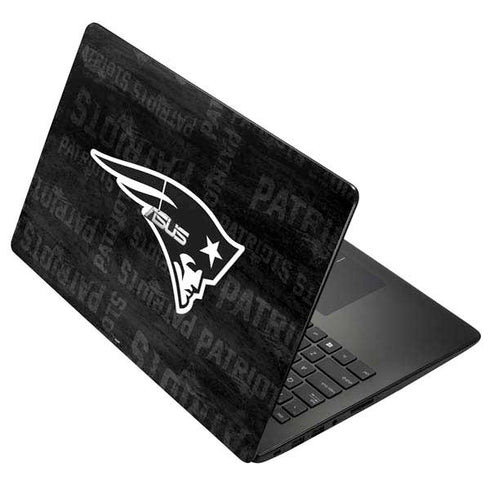NFL New England Patriots Black & White Asus X502CA 15.6 Skin