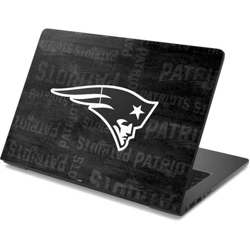NFL New England Patriots Black & White Dell Chromebook Skin