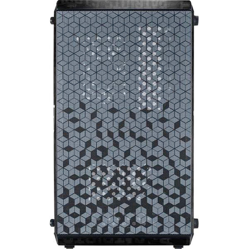 NFL New England Patriots Black & White Cooler Master MasterBox Q300L Mini Tower Skin