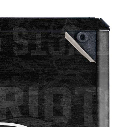 NFL New England Patriots Black & White Cooler Master MasterBox Q300L Mini Tower Skin