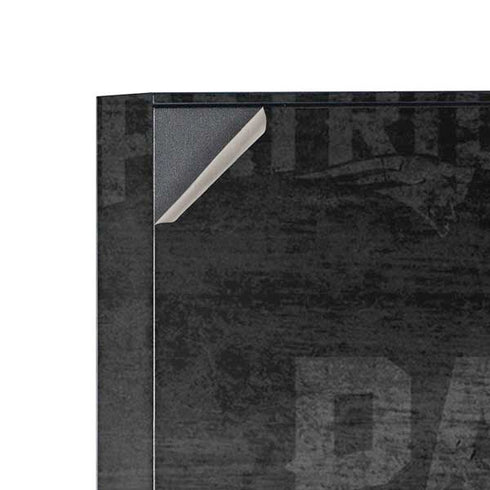 NFL New England Patriots Black & White Corsair 4000D Tempered Glass Mid-Tower ATX Case Skin