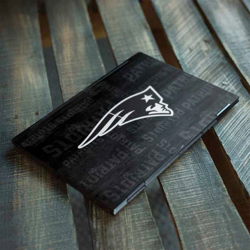 NFL New England Patriots Black & White HP Envy Skin