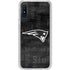 NFL New England Patriots Black & White Galaxy A10e Clear Case