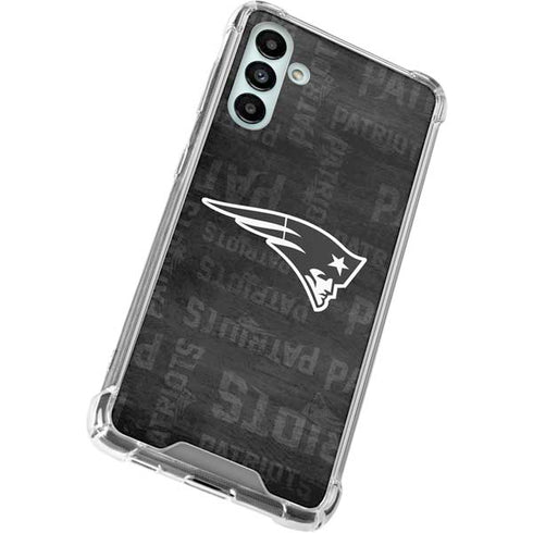 NFL New England Patriots Black & White Galaxy A13 5G Clear Case