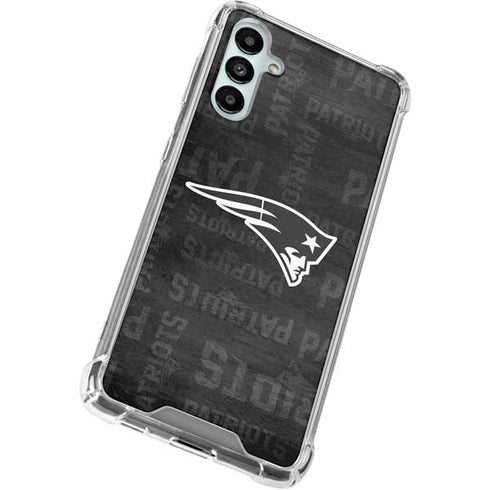NFL New England Patriots Black & White Galaxy A14 5G Clear Case