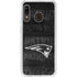 NFL New England Patriots Black & White Galaxy A20 Clear Case