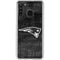 NFL New England Patriots Black & White Galaxy A21 Clear Case