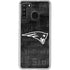 NFL New England Patriots Black & White Galaxy A21 Clear Case