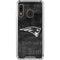 NFL New England Patriots Black & White Galaxy A30 Clear Case