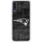 NFL New England Patriots Black & White Galaxy A50 Clear Case