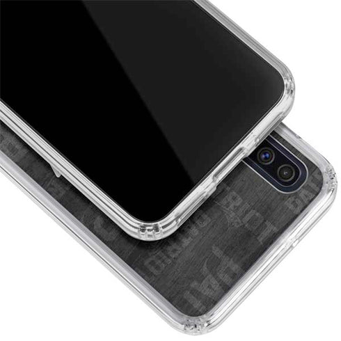 NFL New England Patriots Black & White Galaxy A50 Clear Case