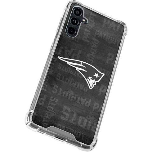 NFL New England Patriots Black & White Galaxy A54 5G Clear Case